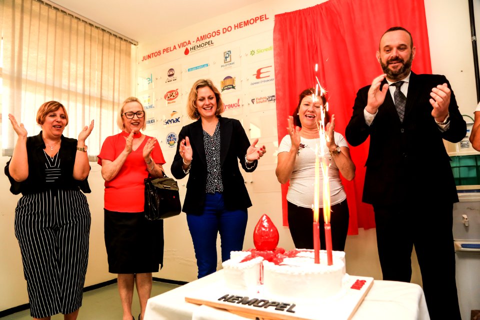 29.11.2018 - Prefeita Paula Mascarenhas e o vice Idemar Barz participam do evento alusivo aos 15 anos do Hemocentro Regional de Pelotas - Foto: Gustavo Vara