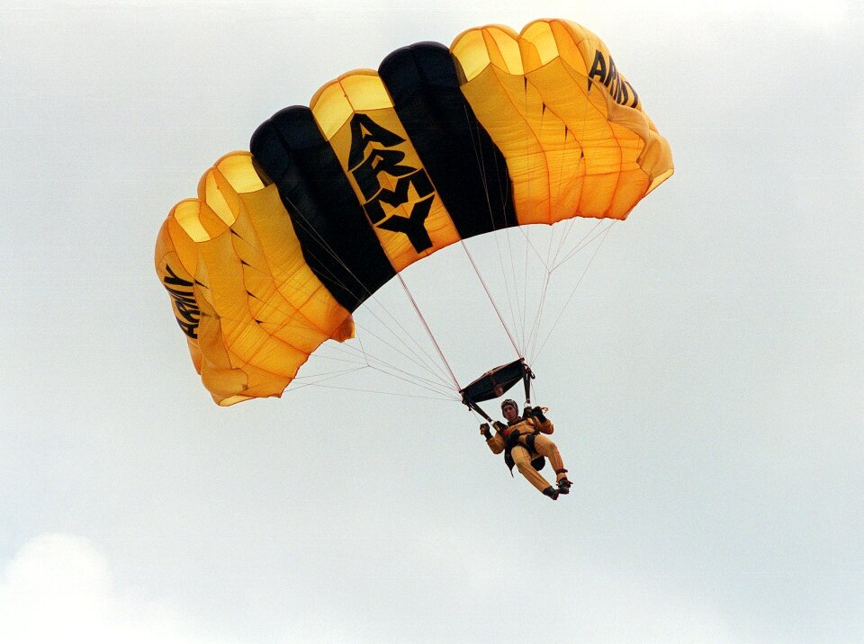Parachute team parachute skydiving
