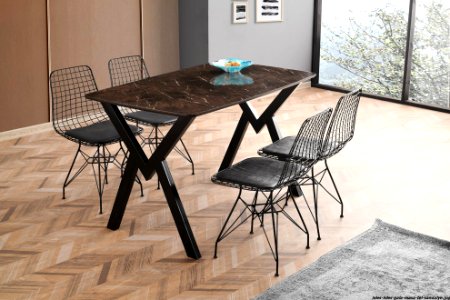Gala Table and Wire Chair-01