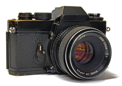 Lens analog photograph