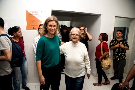 29.09.2018 - Prefeita Paula Mascarenha e o vice Idemar Barz na cerimônia de inauguração da UBS Virgilio Costa - Foto: Gustavo Vara