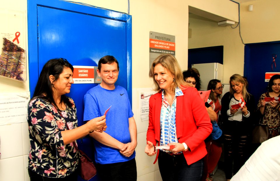 19.10.2018 - Prefeita Paula Mascarenhas realiza o lançamento da Caderneta da Mulher Pelotense na  UBS Salgado Filho - Foto: Gustavo Vara