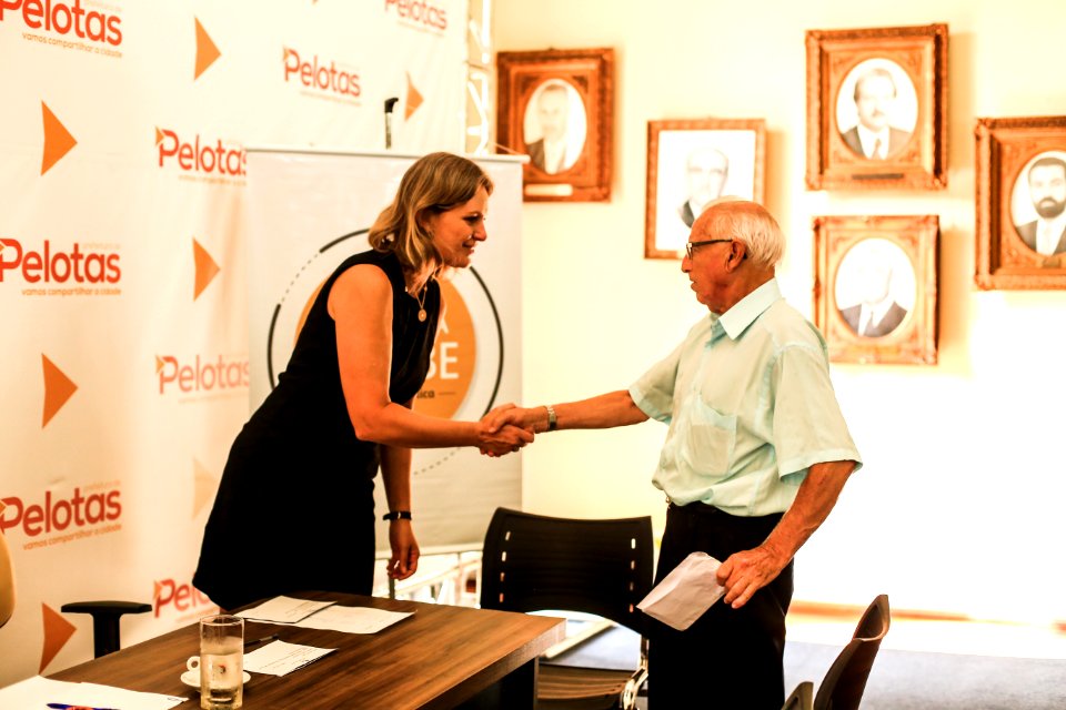 07.02.2019 - Prefeita Paula Mascarenhas durante edição do Prefeita Recebe, no Salão Nobre do Paço Municipal - Foto: Gustavo Vara