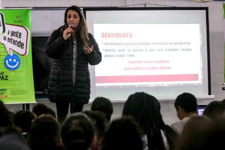 03.09.2018 Palestra com alunos CEJUSC - Fotos Gustavo Mansur