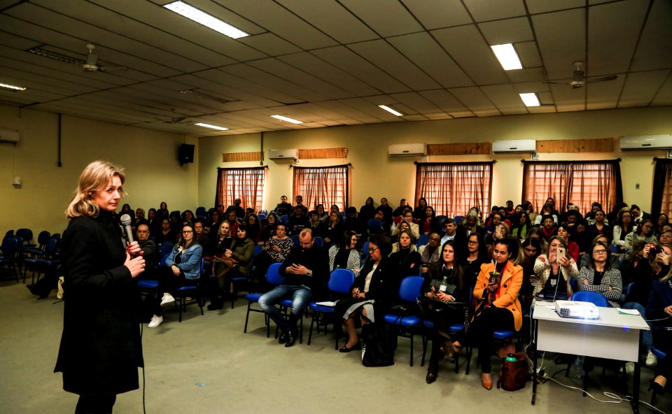 12.09.2018 - Prefeita Paula Mascarenhas realiza palestra sobre o  Pacto Pelotas pela Paz no I Seminário de Conselho de Gestores de Assistência Social da Azonasul - Foto: Gustavo Vara