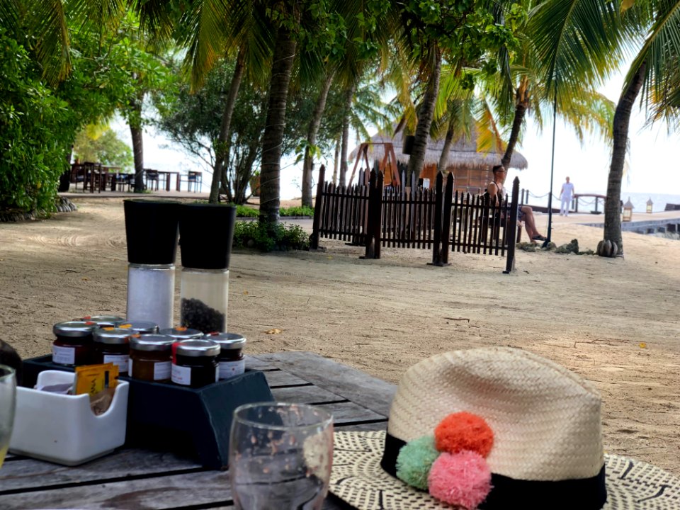 Beach side dining
