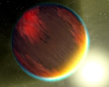 Exoplanet hot art photo