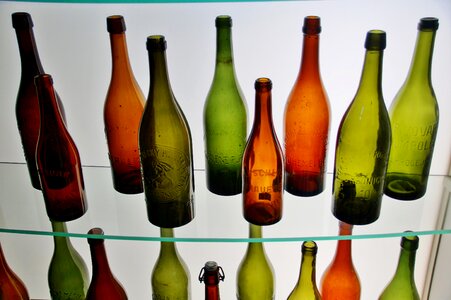 Bottles glass retro