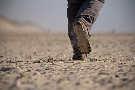 Sole direction on foot