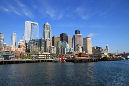 Seattle cityline architecture photo