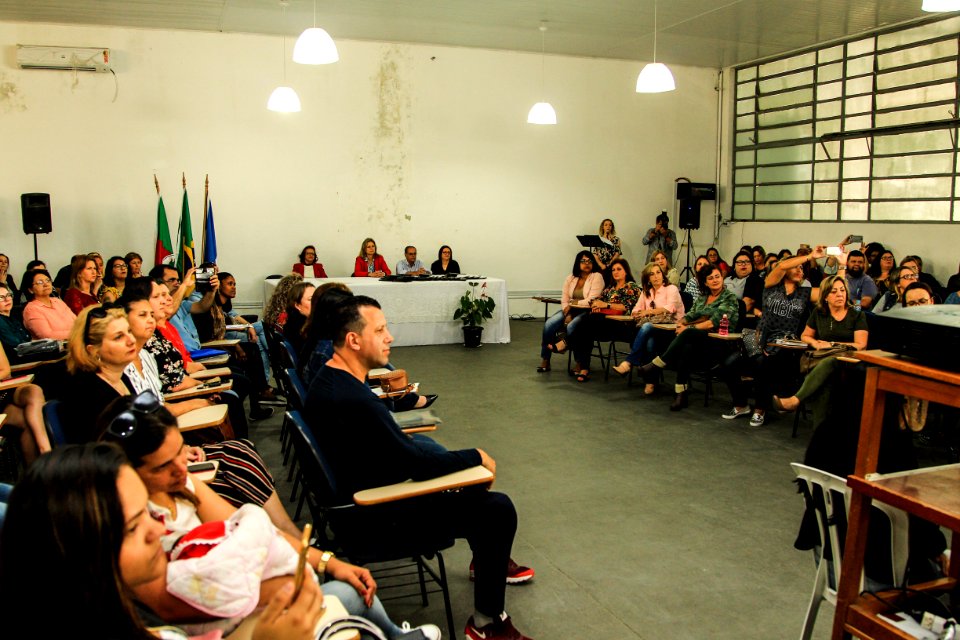 19.10.2018 - Prefeita Paula Mascarenhas durante homenagem ao Dia do Professor aos professores da rede municipal - Foto: Gustavo Vara