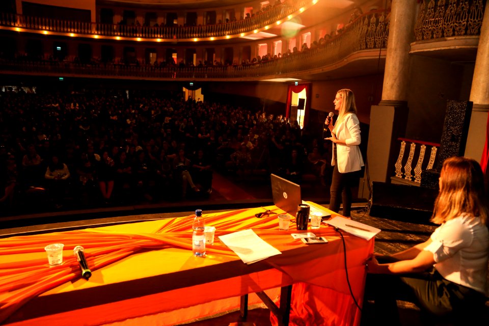 20.11.2018 - Prefeita Paula Mascarenhas na apresentação do projeto que altera os vencimentos aos servidores municipais - Foto: Gustavo Vara