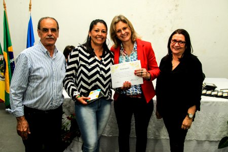 19.10.2018 - Prefeita Paula Mascarenhas durante homenagem ao Dia do Professor aos professores da rede municipal - Foto: Gustavo Vara