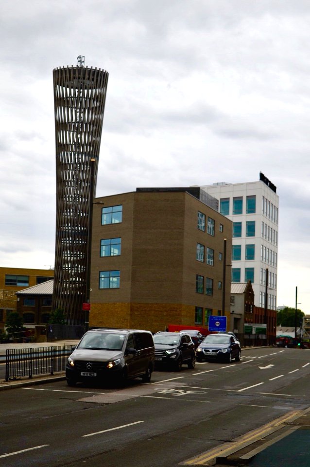 Giant Olympic torch photo