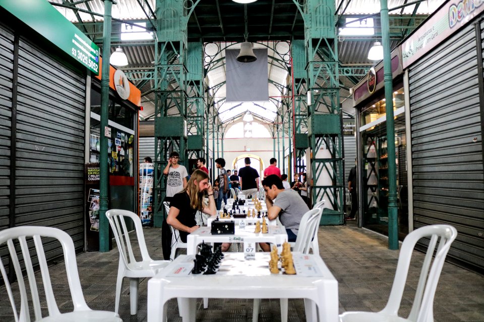 30.09.2018 - Xadrez rápido no Mercado Central - Foto: Gustavo Vara