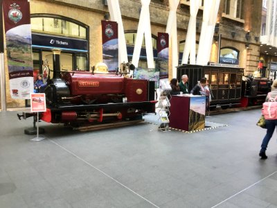 Ffestiniog and Welsh Highland Railways display at Kings Cross station photo