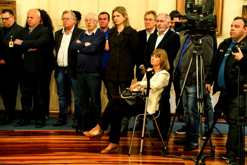17.09.2018 - Prefeita Paula Mascarenhas no evento  de lançamento Seja Digital, no Salão Nobre do Paço Municipal - Foto: Gustavo Vara