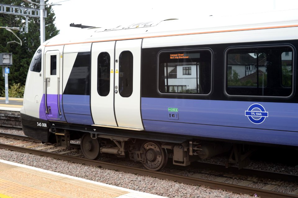 Class 345 train at Shenfield.