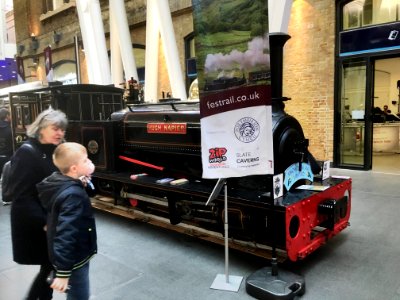 Ffestiniog and Welsh Highland Railways display at Kings Cross station photo