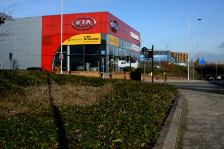 Car showroom from Coulsdon relief road