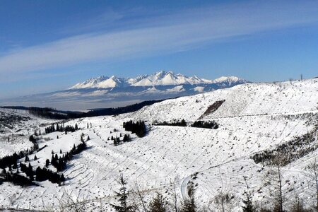 Snow winter high tatras
