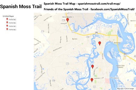 Spanish Moss Trail in Beaufort County, South Carolina