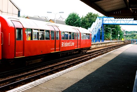 Shanklin bound 1938 stock unit at Ryde St Johns Road station