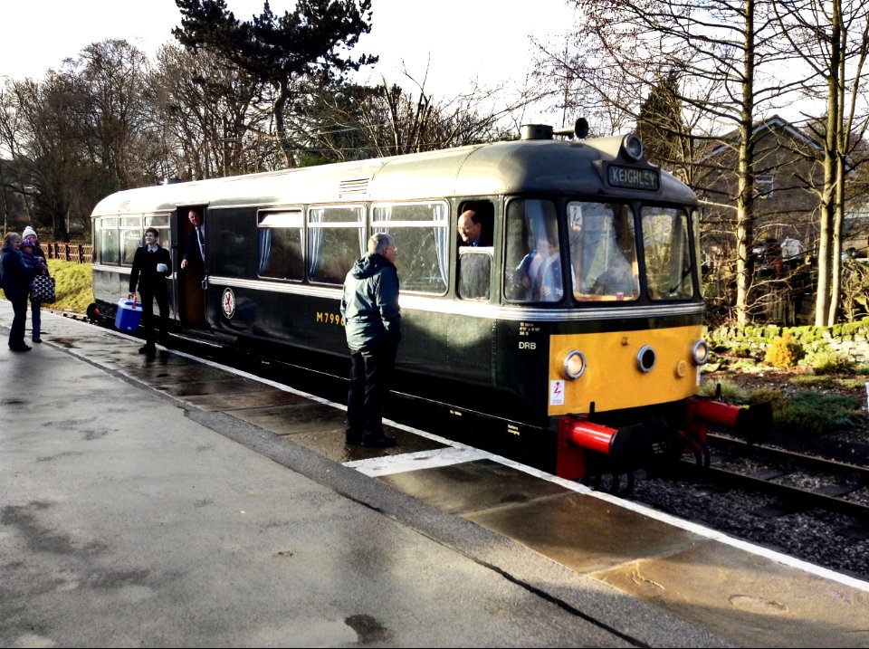 German 4-wheel Diesel railbus, Oxenhope station, keighley & Worth Valley Railway