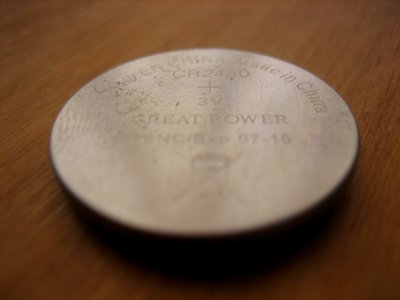 Button Cell Battery Engravings