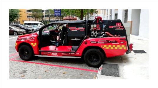 Singapore Civil Defence Force fire truck