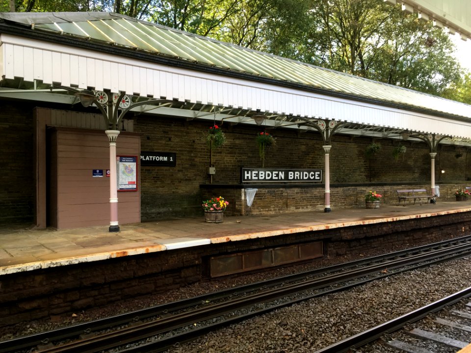 Hebden Bridge station platform
