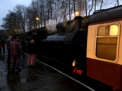 Evening arrival at Bury Bolton Street station photo