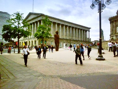 Victoria Square, Birmingham with the Town Hall and the Iron ManAs they were entered manually, the GPS coordinates are approximate. photo