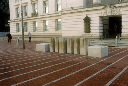 Artwork outside Baskerville House, Birmingham