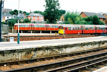 1938 stock trains at Ryde depot photo