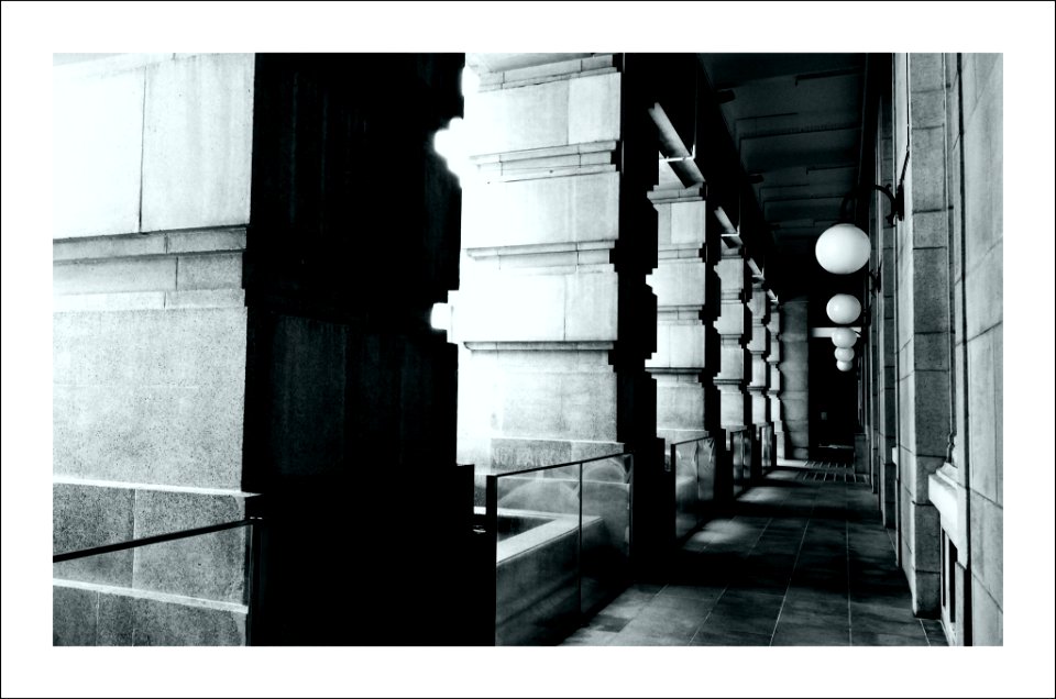 the columns of Fullerton Building (Singapore)