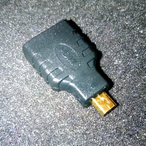 micro HDMI male to HDMI female adaptor 14