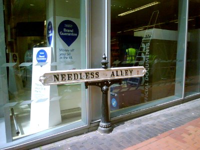 Needless Alley in Birmingham