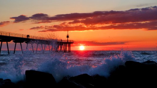 Sortida de sol a Badalona