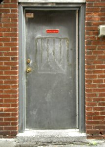 French Metal Door - perspective correction photo