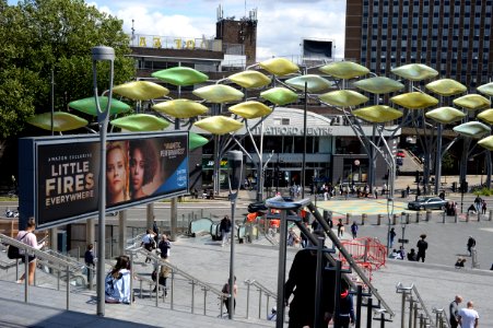 Stratford Centre from the footbridge photo