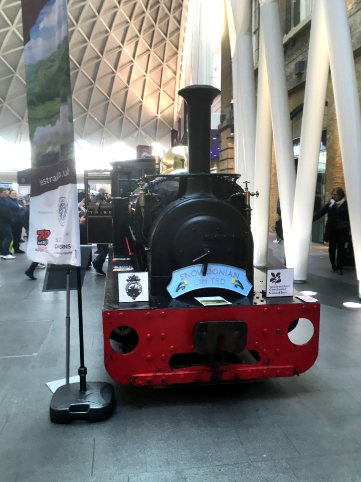 Ffestiniog and Welsh Highland Railways display at Kings Cross station