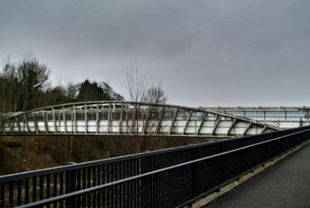Footbridge over the Quarry and Redhill railway lines