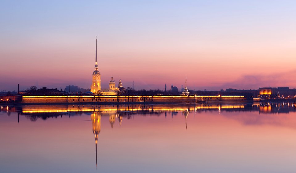 St Peter & Paul Fortress across the Niva River photo