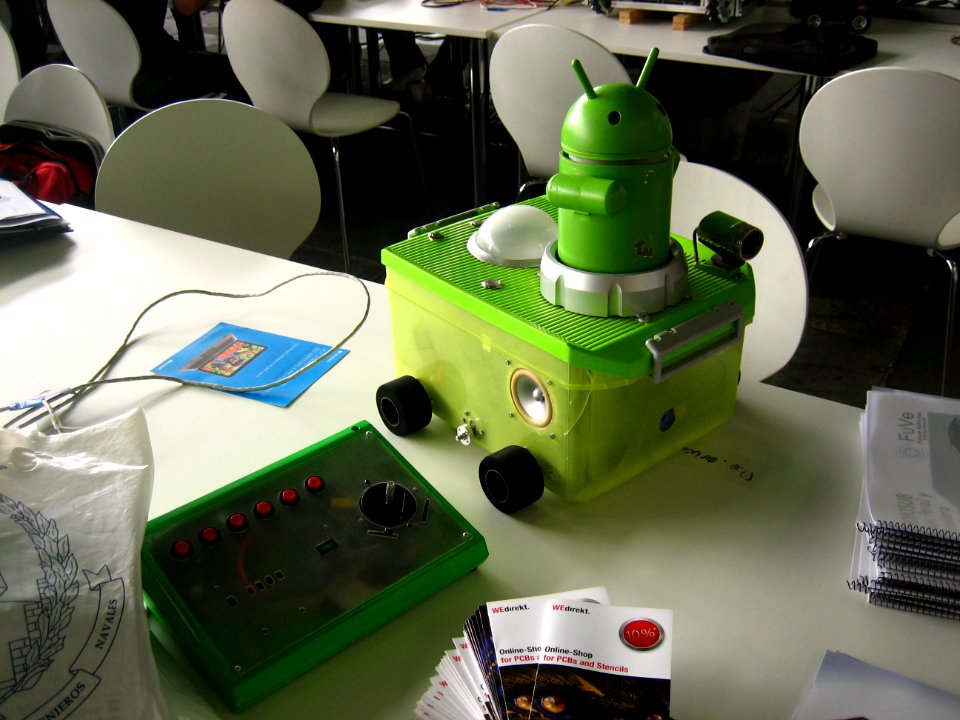 Remotely Controlled Android Robot Car! Campus Party Aug 22, 2012 - Berlin, Germany
