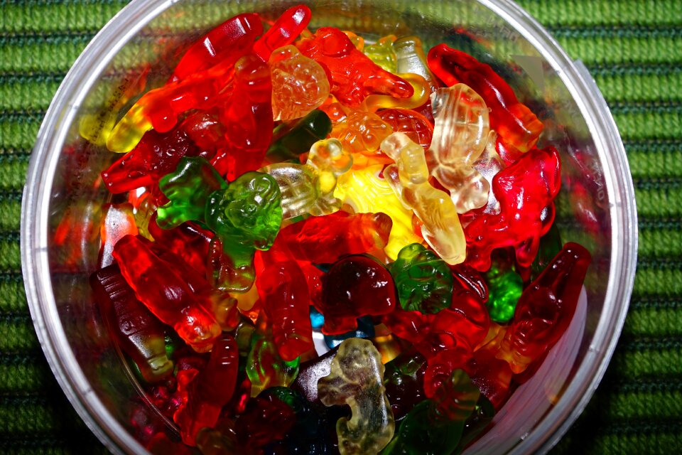 Haribo gummi bears colorful