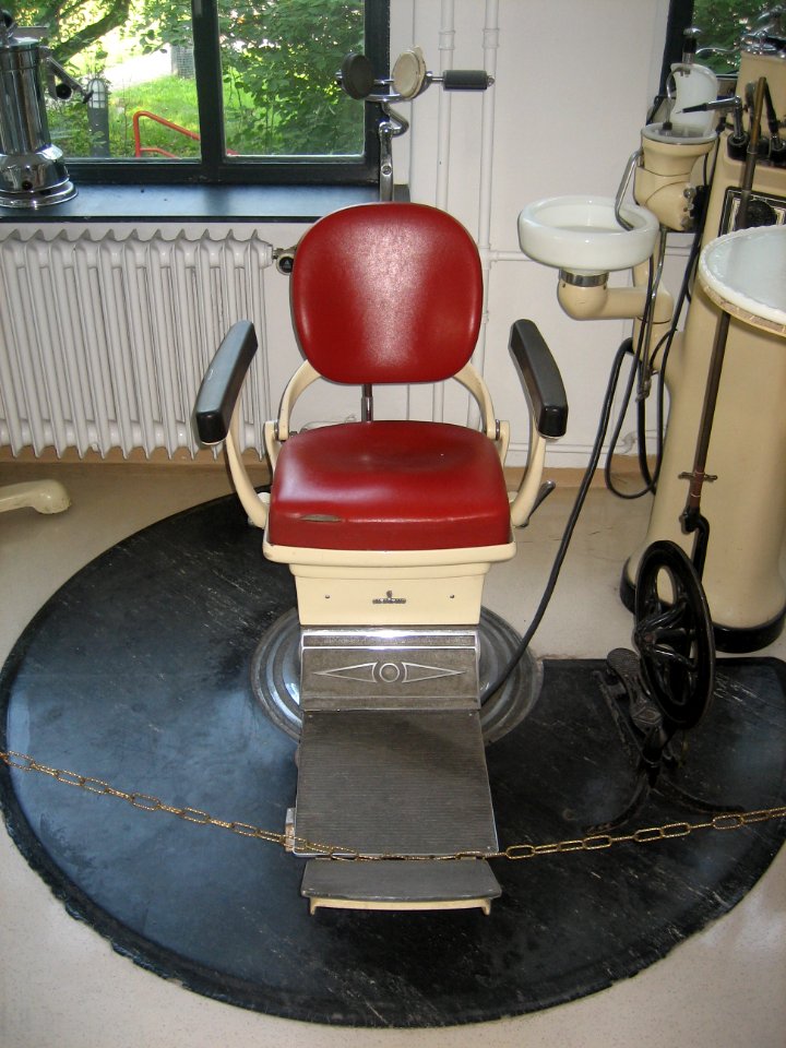 Red Old Dentist's Seat in Berlin University
