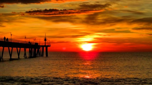 Sortida de sol a Badalona