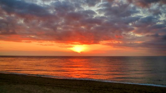 Albada a la platja de Badalona