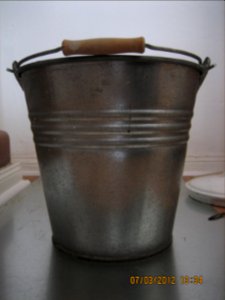 Zinc Bucket Front NoFlash photo